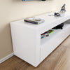 Modern White TV Stand High Gloss Doors Entertainment Unit Cabinet With LED Light