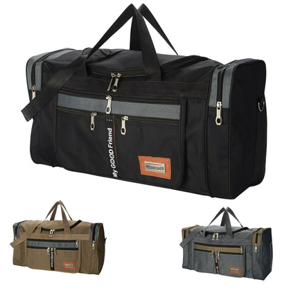 Mens extra large big sports gym holdall bag travel work cabin barrel bag