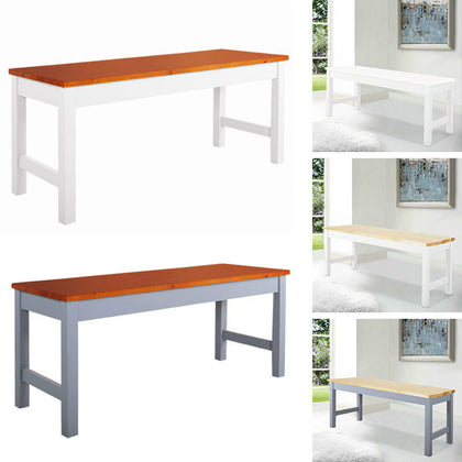 Rustic Wooden Kitchen Dining Bench Seat Window Bench Stool Hallway Chair Garden