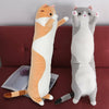 50/70/90cm Long Cute Cat Doll Plush Toy Soft Stuffed Kitten Sleeping Pillow UK