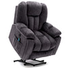 Electric Massage Recliner Chair Fabric Velvet Tub Armchair Fireside Living Room