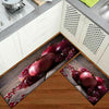 New 3D Non Slip Mat Machine Washable Kitchen Rug Entrance hall back Fruit mats
