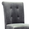 Velvet Knocker Ring Dining Chair Studded Button Back Chair Bedroom Kitchen 1pcs