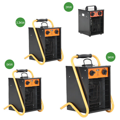 Commercial Industrial Electric Fan Space Heater Air Warmer for Workshop Garage