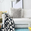 45x45cm Home Decoration Soft Fur Fluffy Sofa Pillow Case Plush Cushion Cover