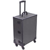 Portable Beauty Makeup Case Rolling Trolley Box Travel Workstation Lights Mirror