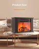 Electric Fireplace Fire Wood Flame Heater Stove Living Room Log Burner Fan Heat