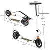 Large Adult Teens Aluminium Kick Scooter Folding Dual Braking Adjustable Height