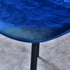 Set of 4 Velvet Dining Chairs Side Chair Metal Legs Padded Seat Living Room Home