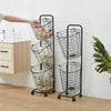 Laundry Hamper Cart Laundry 2/3 Basket Sorter Cart Trolley Hamper Bin Metal Wire