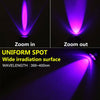 UV Ultra Violet Led Light Flashlight Blacklight 395nm Inspection USB Lamp Torch