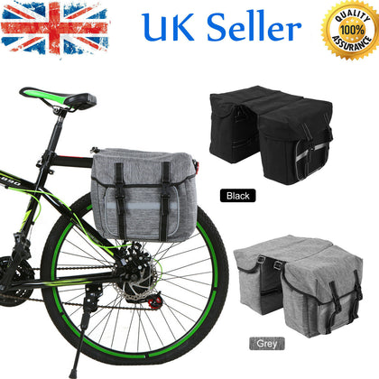 Waterproof Bicycle Seat Rear Bag Bike Pannier Rack Pack Shoulder Carrier O8N0