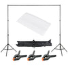 Photography Studio Background Support Stand White Screen Backdrop Photo Kit Bag