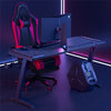 Strong T-Shaped Gaming Desk Writing Table 140cm with Cup Holder Headphone Holder