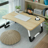 Folding Laptop Bed Tray Table Home Portable Lap Desk Notebook Breakfast Cup Slot