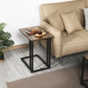 End Table Industrial Sofa Table Side Table for Coffee Laptop Table Rustic Brown