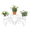 2 Set White Cygnus Elegant 4 Pots Plant Stand For Garden Patio Window Rack Shelf