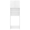 Bathroom Cabinet Chipboard Cupboard Rack Storage Shelf High Gloss White
