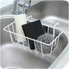 1X Metal Sink Organiser Hanging Storage Rack Dish Cleaning Drying Sponge Holder