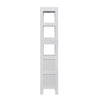 Mondeer Bathroom Tall Cabinet Storage Unit Organizer Tower with Shelves White