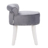 Scrollback Velvet Button Dressing Table Chair Vanity Stool Piano Stools Bedroom
