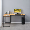 L-shaped Corner Computer Desk Office Workstation Metal Leg Home Table&Stand MDF