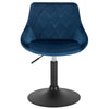 1x Breakfast Bar Stools Bar Chairs for Kitchen Bar Stools with Velvet Swivel Gas