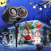 Christmas LED Double Projector Laser Lights Snowflake Snowfall Landscape Lamp UK