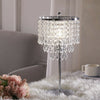 LED Crystal Table Lamp Diamond Beads Lampshade NightLight Atmosphere Bedside Bar