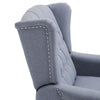 Vintage Reclining Sofa Armchair Single Couch Home Cinema Chair Grey