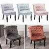 Chesterfield Wingback Dining Chair Small Single Sofa Upholstered Vanity Stool UK