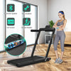 2 in 1 Folding Treadmill Electric Walking Running Machine Bluetooth LED Display