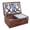 Vintage Picnic Hamper Basket for 2 or4 Persons With Ice Pack & Easy Carry Handle