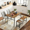 Industrial Dining Table Vintage Retro Furniture Rustic Metal Kitchen Breakfast
