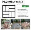 Large Garden Paving Pavement Mold Patio Concrete Stone Path Walk Maker Mould DIY