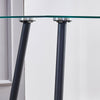 Glass Dining Table Tempered Glass Table Top Kitchen Dining Room Living Room BN