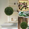 1/2x Gardman Artificial Decorative Hanging Topiary Ball Green Leaf Effect+ Chain