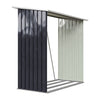 Galvanised Steel Garden Shed Outdoor Log Store House Wood Firewood Storage Unit