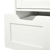 White Bathroom Cabinet Unit 4 Drawer & 1 Door Cupboard Storage Bath Furniture