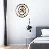 58CM LARGE OUTDOOR GARDEN WALL CLOCK BIG ROMAN NUMERALS GIANT OPEN FACE METAL UK