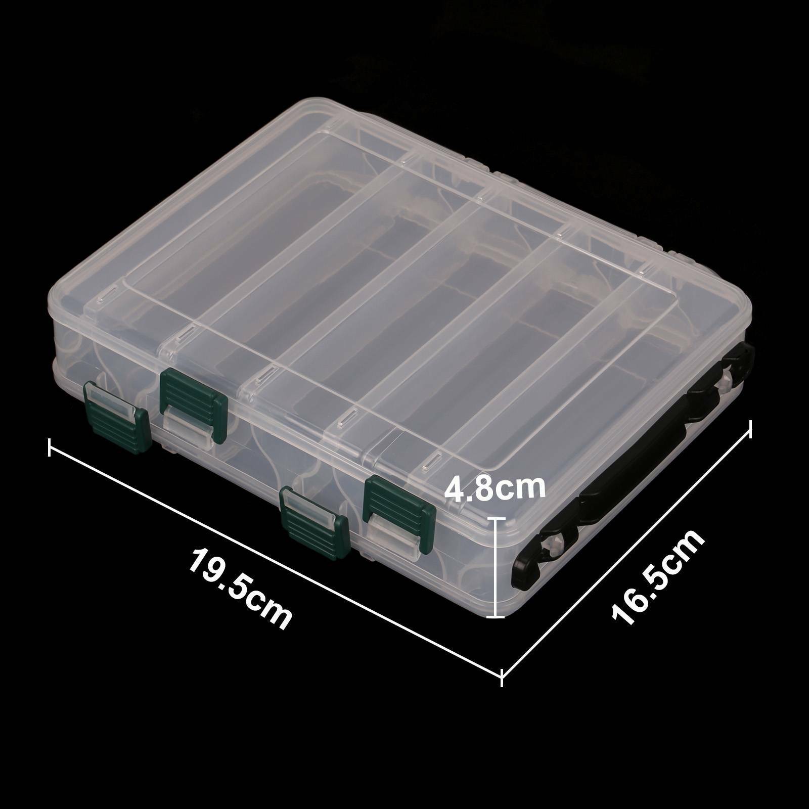 Double sided waterproof fishing gear box, hook and bait storage