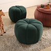 Upholstered Stool Pumpkin Pouffe Footrest Footstool Side Chair Children Seat