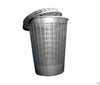 50 L Circular Plastic Laundry Linen Washing Basket Bin Storage Hamper With Lid