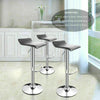 2x Breakfast Bar Stool PU Leather 360°Swivel Kitchen Metal Base Gas Lift Chair
