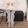 2 Seater Ottoman Leather Double Bed Living Room Folding Storage Footstool Pouffe