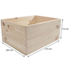 Pine Crate Chest Wooden Storage Box / 5 Sizes / Open Top / For Craft Decoupage