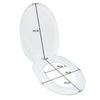 O/U/Square Shape Design WC Toilet Seat Soft Close Top Fix Quick Release Hinge UK