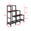Vintage Industrial Bookcase Rustic Storage Cabinet Tall Shelf Metal Display Unit