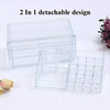 3 Drawer Cosmetic Organiser Makeup Jewellery Acrylic Storage Case Box Clear Tray
