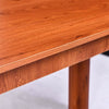 Wood Dining Table and 2 Bench Set Breakfast Nook Kitchen Furniture Cherry Wood